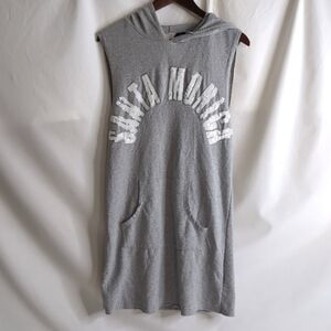 TWIK Sleeveless Sweatshirt Dress with Hood, Size S